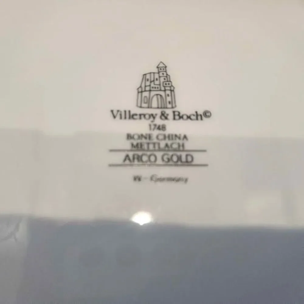 Villeroy & Boch Arco Gold Mettlach Oval Platter 15